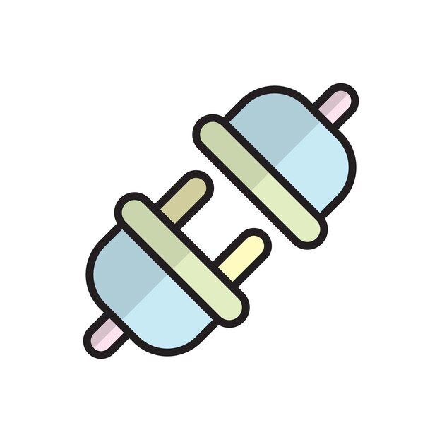 plug socket icon vector design element templates simple