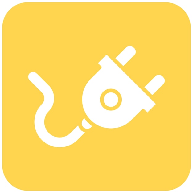 Plug Vector Icon Design Illustration