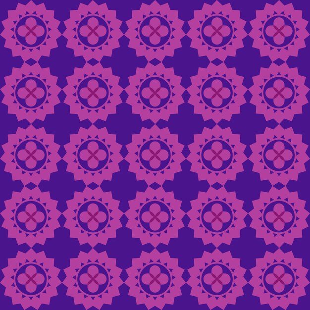 Plum Ornamental Swirl Hot Pink Background