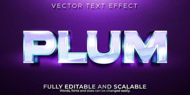 Plum text effect