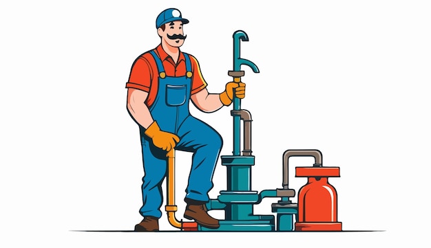 Vector a plumber