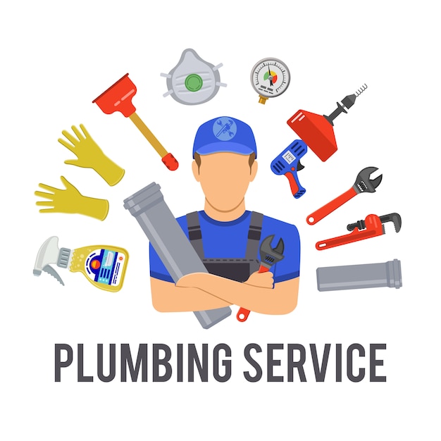 Plumbing service concept