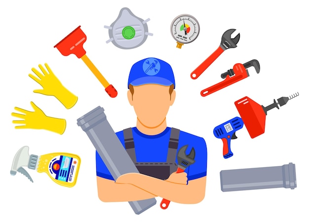 Plumbing service concept