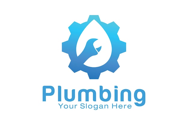 Plumbing service logo design template