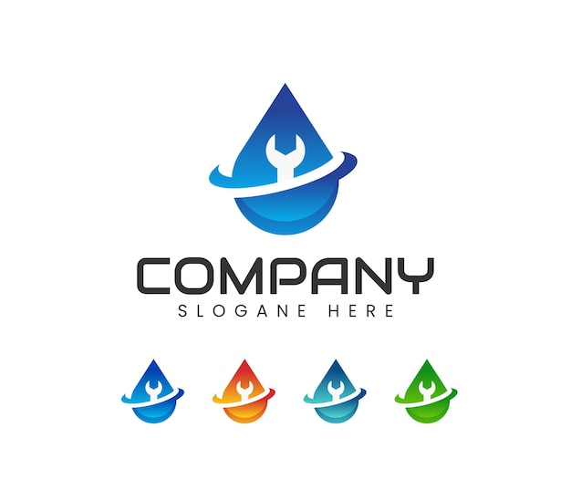 plumbing and service logo design