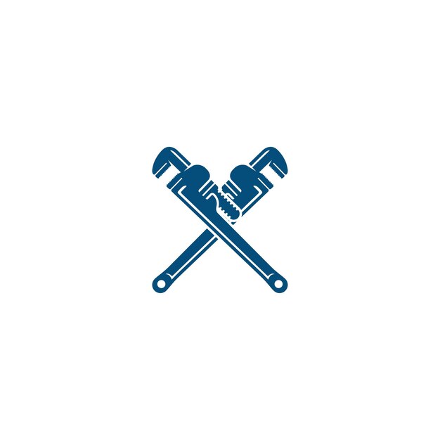 Vector plumbing service logo template premium vector