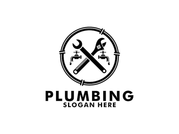 plumbing service logo template water service logo