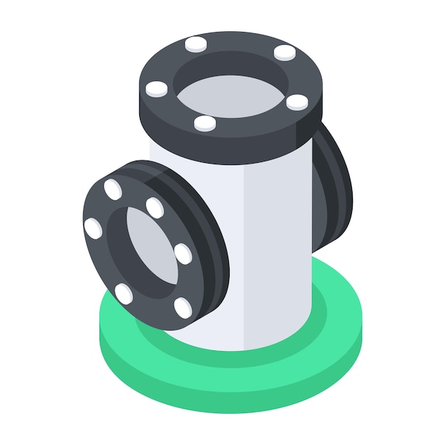 Vector plumbing supplies isometric icon