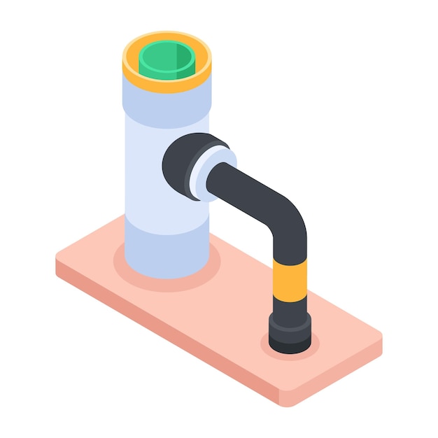 Vector plumbing supplies isometric icon