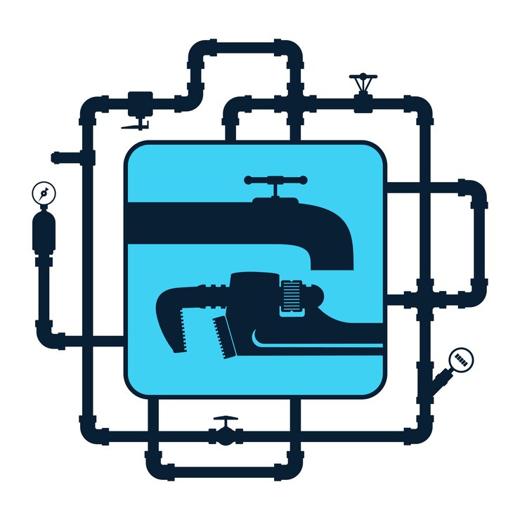 Vector plumbing tool faucet and water pipe system