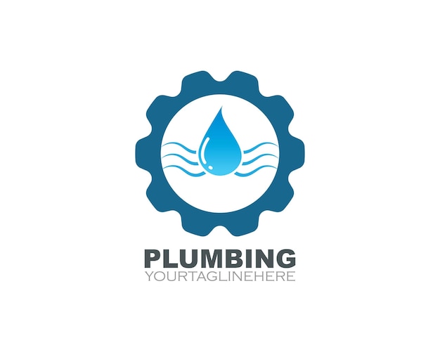 Plumbing vector illustration logo icon