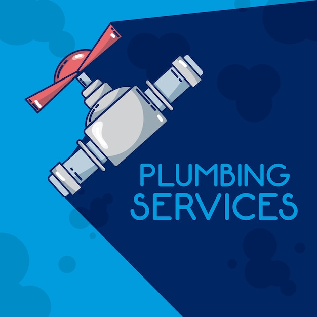 Plumbling service concept waterkraan