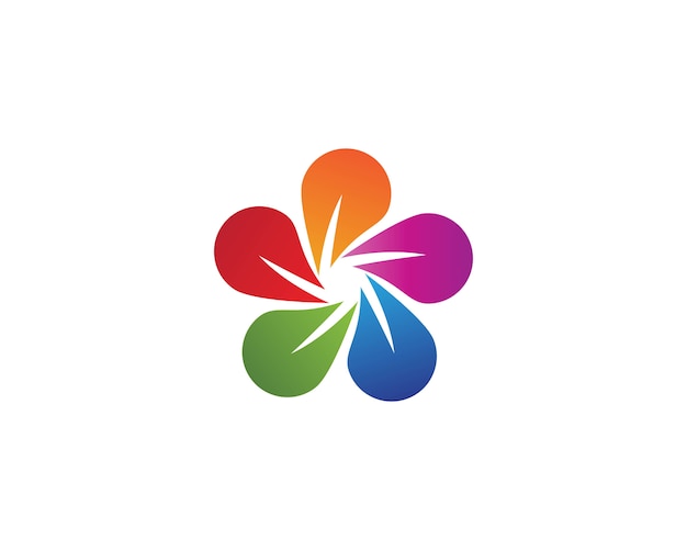 Logo di bellezza fiore plumeria