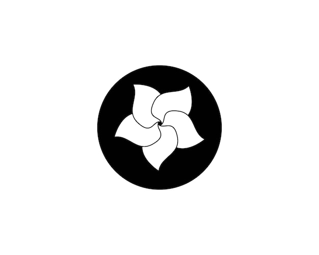 Plumeria flower beauty logo 