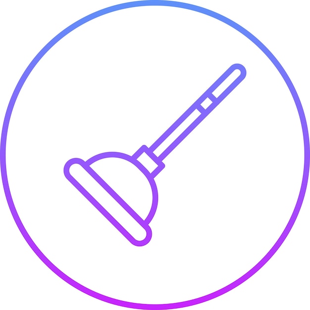 Plunger vector icoontje illustratie van Hygiene Routine icoonset