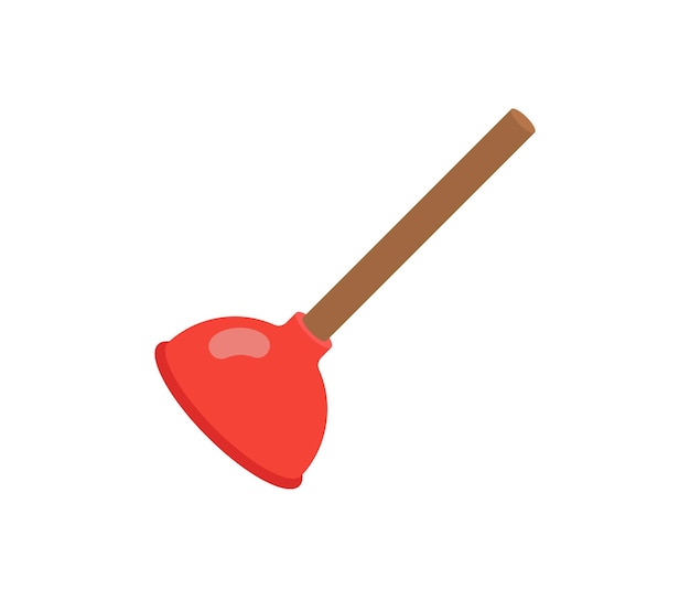 Plunger vector isolated icon. Plunger emoji illustration. Plunger vector isolated emoticon