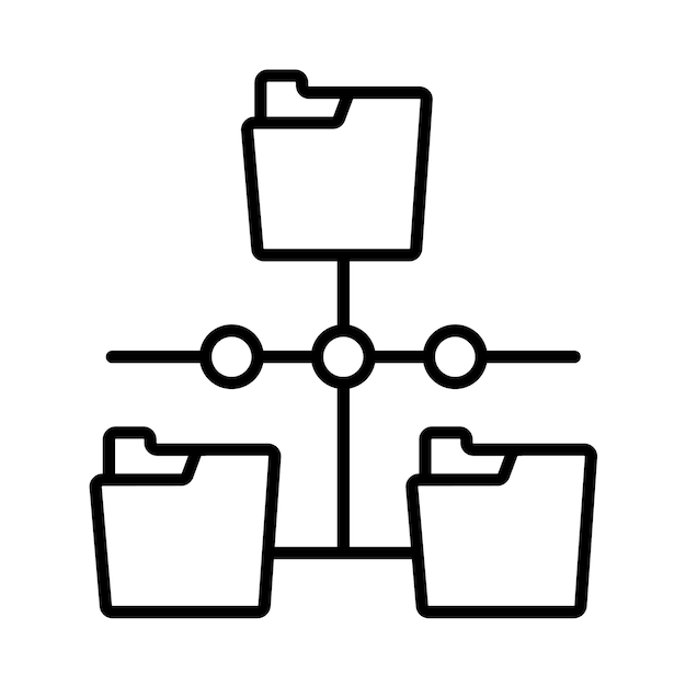 Vector plurality of sources line illustration