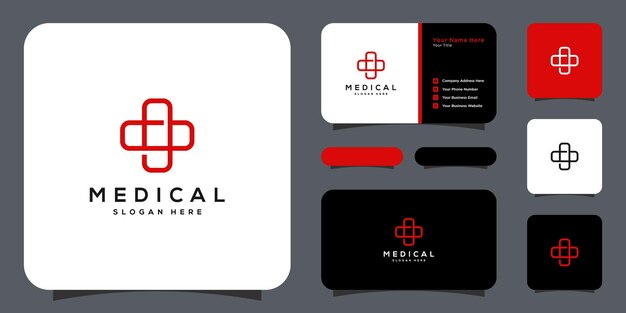 Plus icon Medical pharmacy logo vector