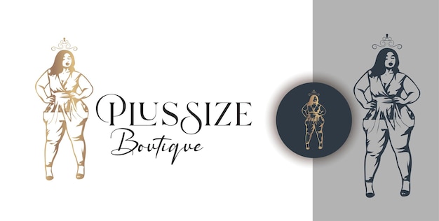 Plus size boutique logo design