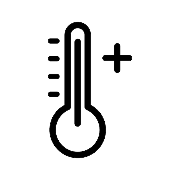 Plus temperature icon
