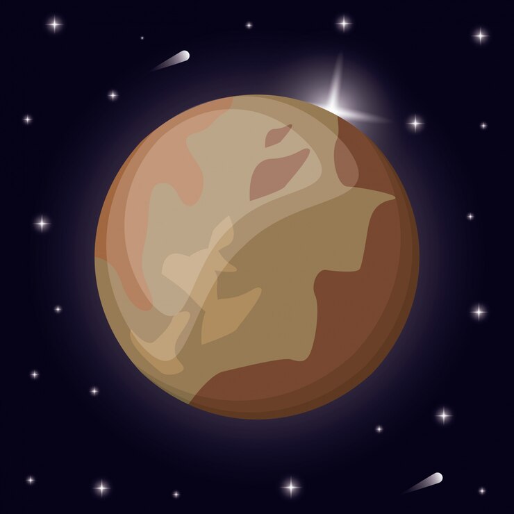 Vector pluto planet solar system space 