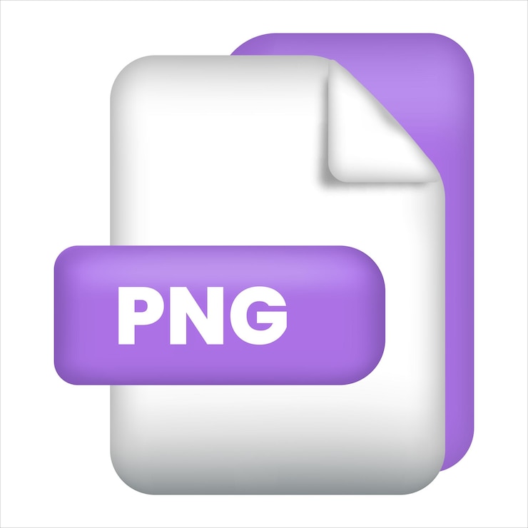 वेक्टर png file format icon png file format 3d render icon png file format document color icon vector