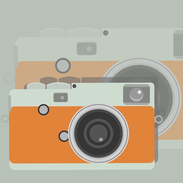 Pocket Camera Vector Illustration