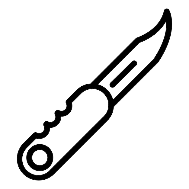 Pocket Knife Icon Style