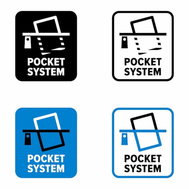 Pocket system sportswear function information sign