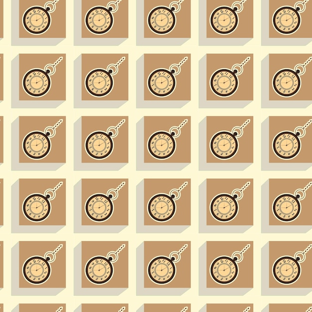 pocket watch pattern wallpaper illustration background