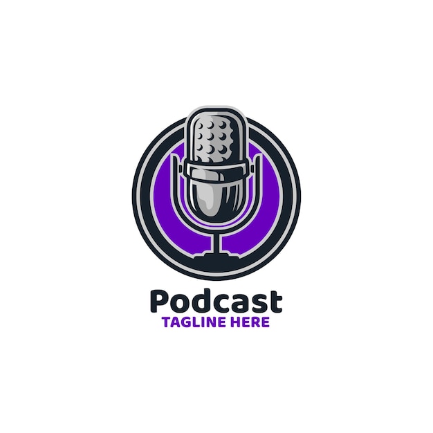 Podcast Broadcast Mic nieuwsopname logo