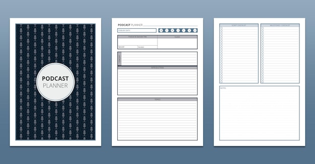 podcast episode planner template