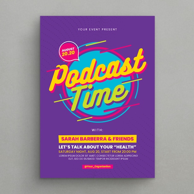 podcast flyer