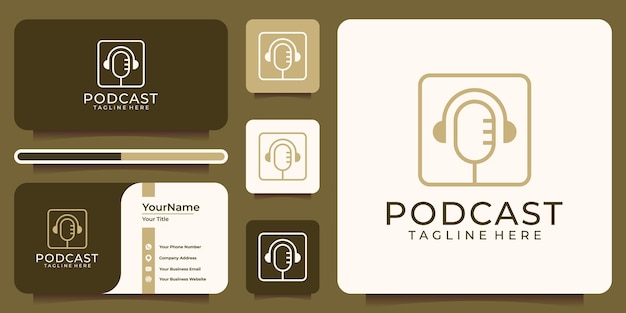 Podcast hoofdtelefoon praten spreken logo symbool