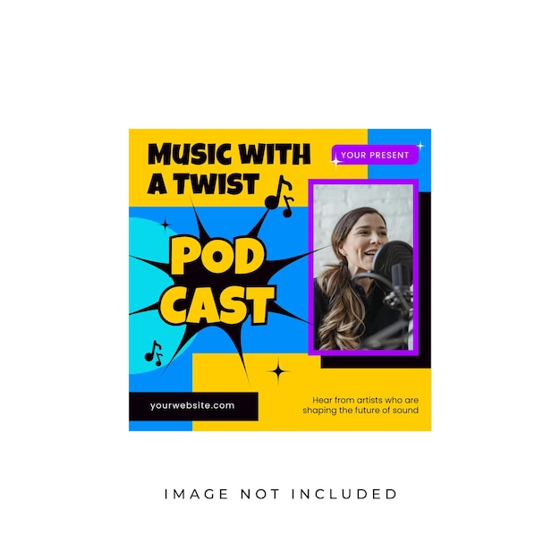 Podcast Instagram Post Template Design