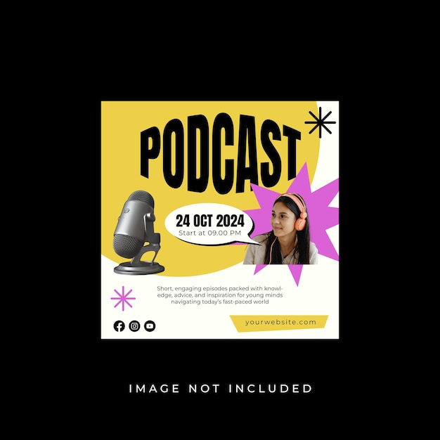 podcast instagram post template