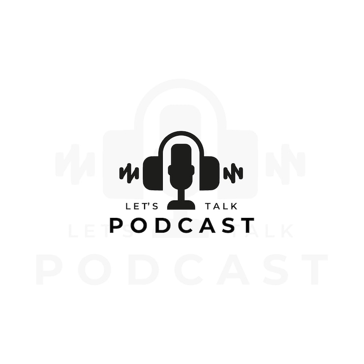 Vector podcast logo line art vector illustration design creative nature minimalist monoline outline linear
