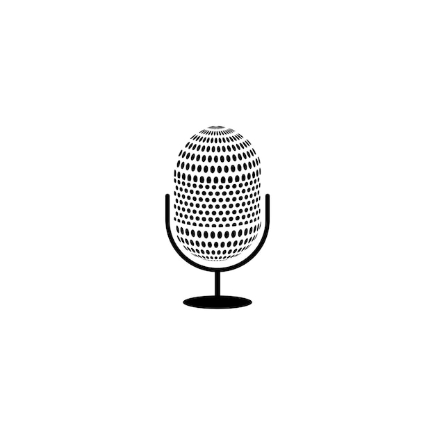 Podcast logo vector icon illustration design