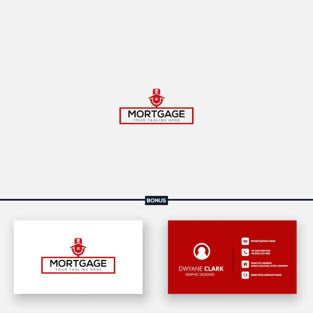 Podcast mortgage logo line simple modern