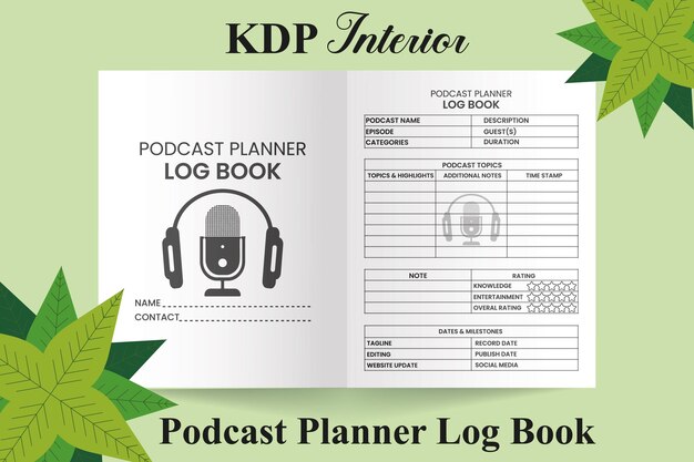 Vector podcast planner log book