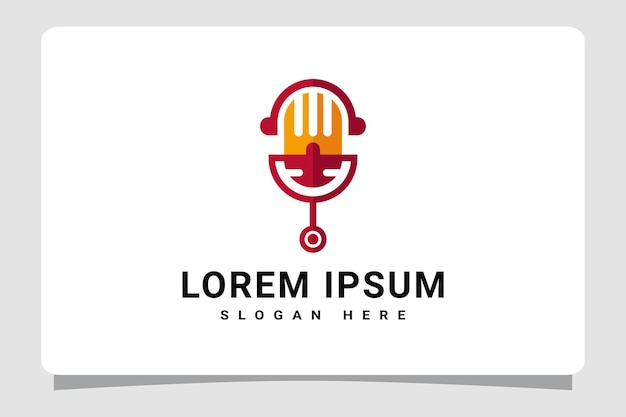 Podcast Radio Logo Template Design Inspiratie
