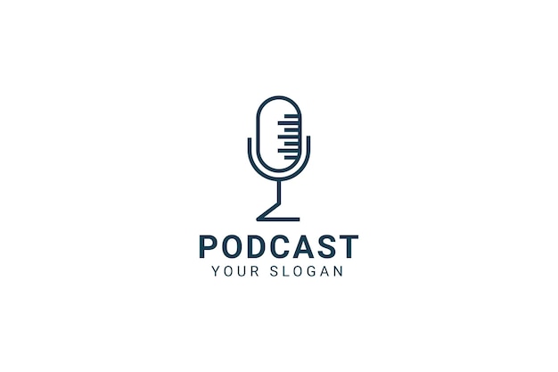 Podcast. Vector Flat Illustration, Icon, Logo Design