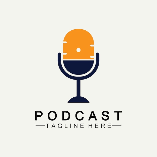 Podcast Vector icon design illustration Template