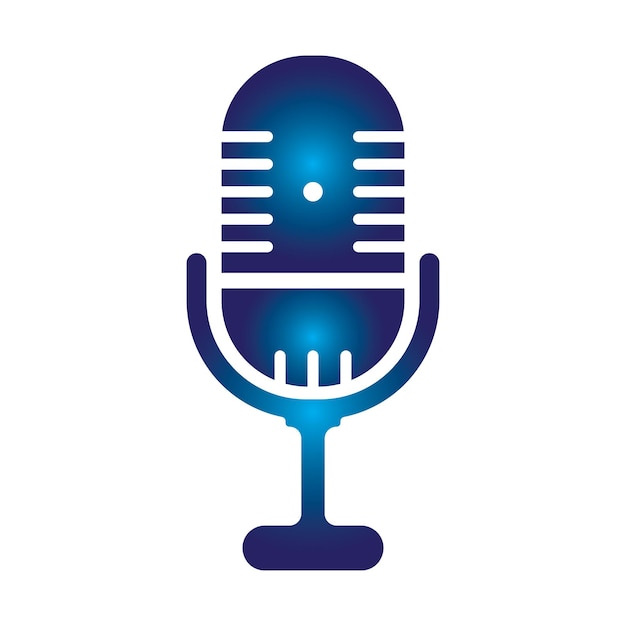 Podcast Vector icon design illustration Template