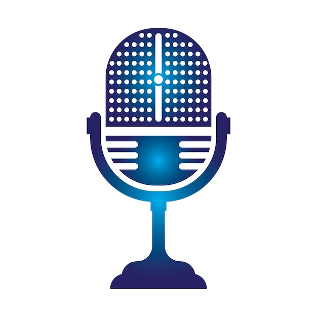 Podcast Vector icon design illustration Template