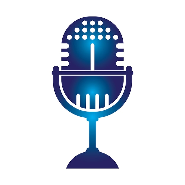 Podcast Vector icon design illustration Template