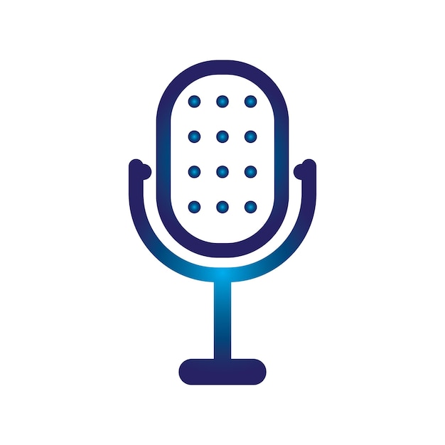 Podcast Vector icon design illustration Template