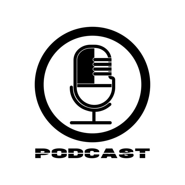 Podcast Vector pictogram ontwerp illustratie sjabloon
