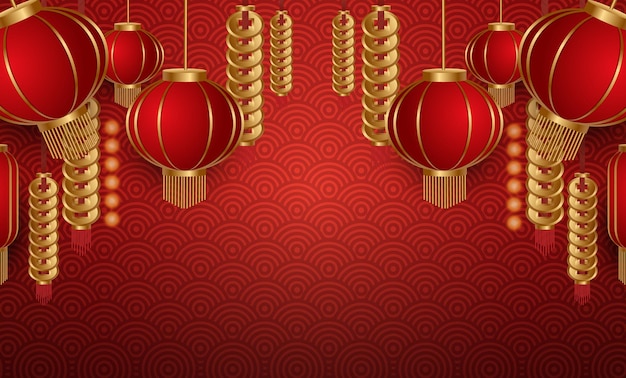 Podium and background for chinese new yearchinese festivals