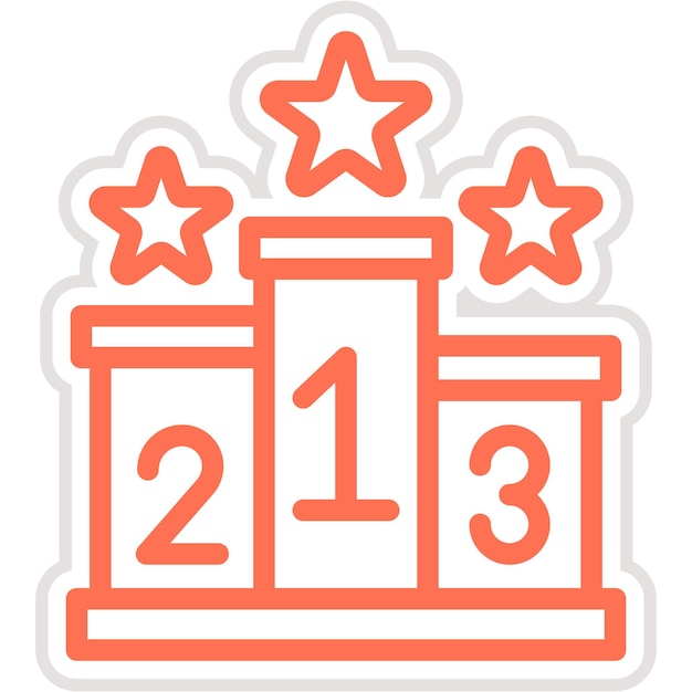 Podium Vector Icon Design Illustratie